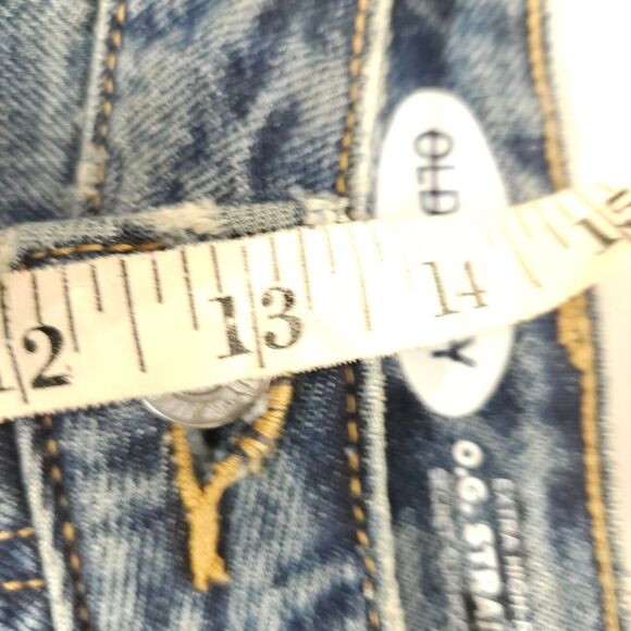 NWOT Old Navy Womens 10 Blue O.G. Straight Secret-Slim Pockets Distressed Jeans - Picture 7 of 8